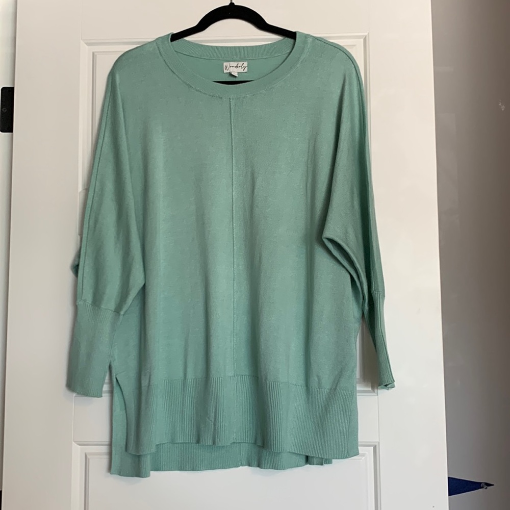 Teal lightweight sweater